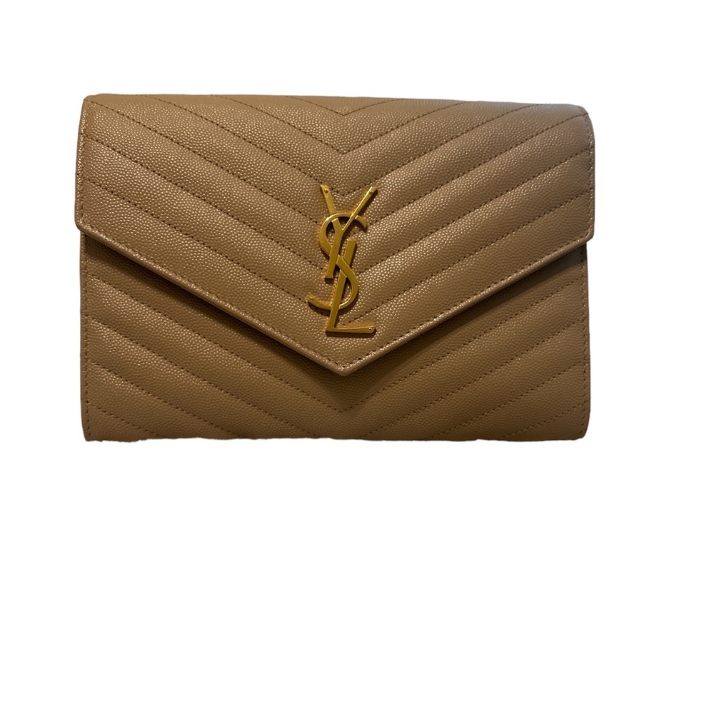 ❗️SOLD ❗️CASSANDRE MATELASSÉ FLAP POUCH IN QUILTED GRAIN